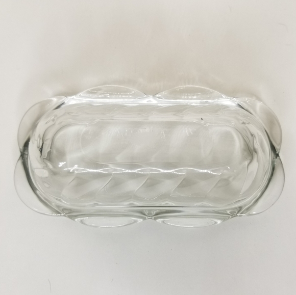 Anchor Hocking Clear 1/4lb Covered Butter Dish Scallop Base Butter Keeper - Picture 4 of 10